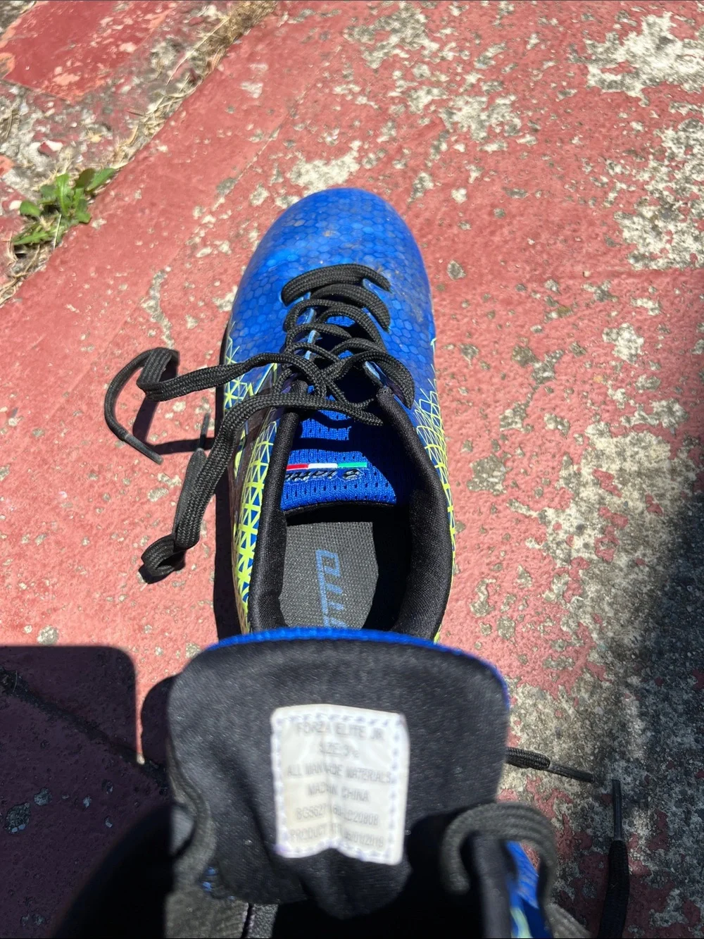 Kids Blue Athletic Soccer Cleats - Lotto